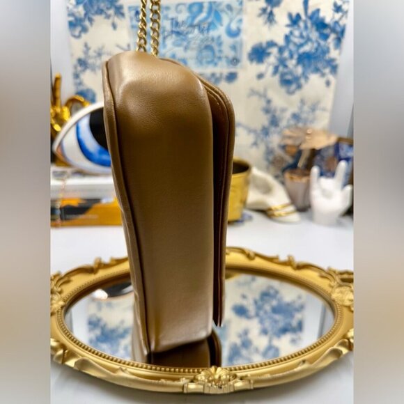 🆕 TORY BURCH 🧿 NWOT Kira Chain Shoulder Bag, Toasted Sesame - AUTHENTICATED - Picture 9 of 16